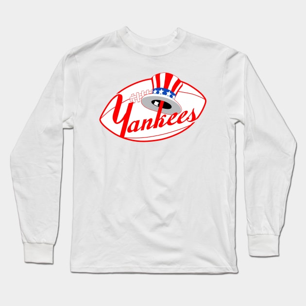 New York Yankees Football Long Sleeve T-Shirt by DarthBrooks